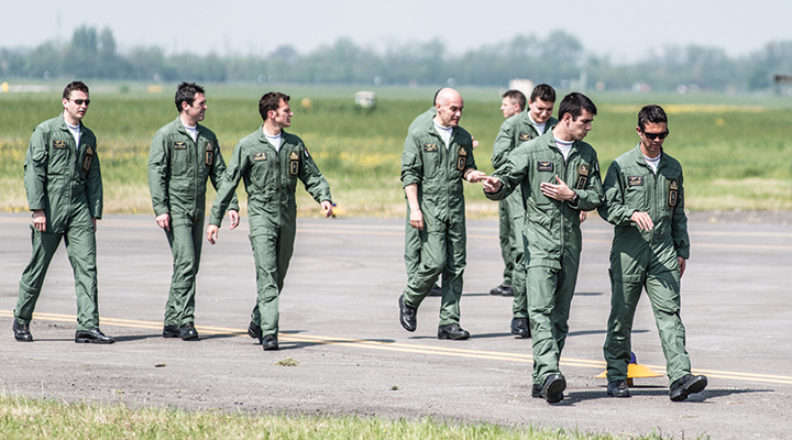 Bergamo Economia in cielo con le Frecce Tricolori