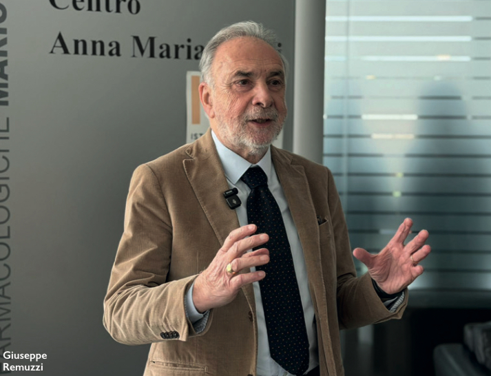 Giuseppe Remuzzi conferenza stampa nanomedicina Mario Negri